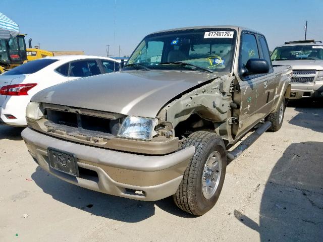 4F4YR16U12TM21128 - 2002 MAZDA B3000 CAB GOLD photo 2