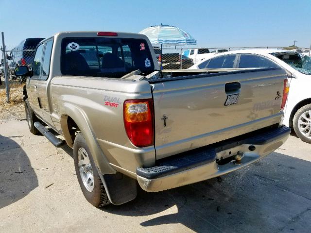 4F4YR16U12TM21128 - 2002 MAZDA B3000 CAB GOLD photo 3