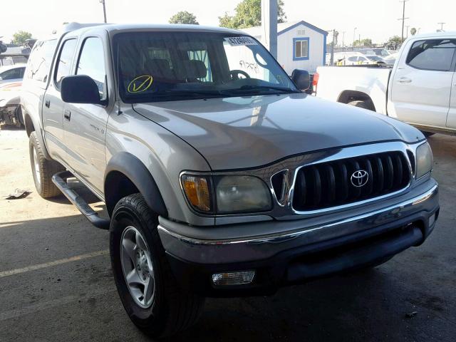 5TEGN92N12Z123628 - 2002 TOYOTA TACOMA DOU SILVER photo 1