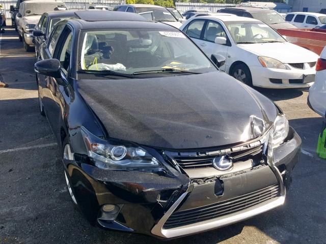 JTHKD5BHXF2246790 - 2015 LEXUS CT 200 BLACK photo 1