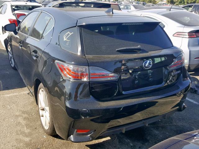 JTHKD5BHXF2246790 - 2015 LEXUS CT 200 BLACK photo 3