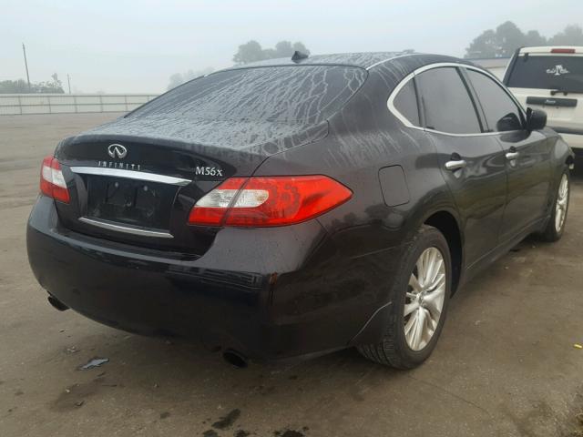 JN1AY1AR3CM580375 - 2012 INFINITI M56 X BLACK photo 4