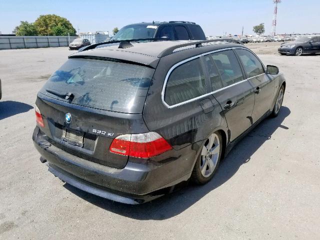 WBANN73576CN00927 - 2006 BMW 530 XIT BLACK photo 4