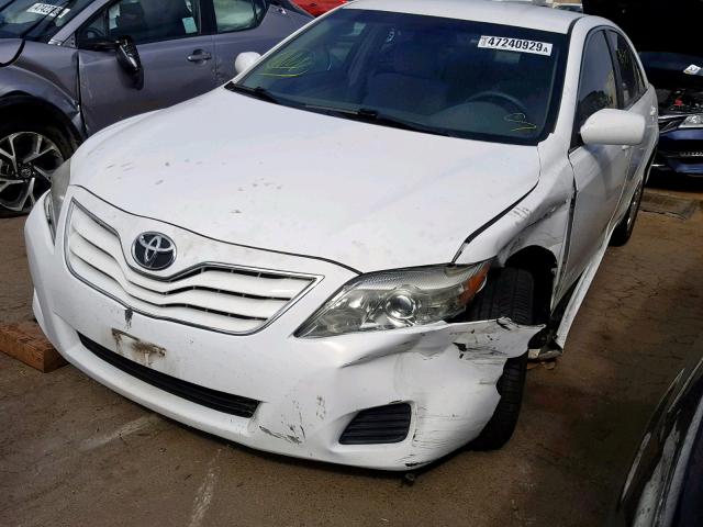 4T1BF3EK7BU693966 - 2011 TOYOTA CAMRY BASE WHITE photo 2