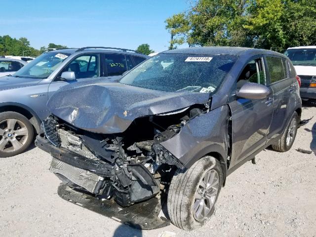 KNDPB3AC2F7786614 - 2015 KIA SPORTAGE L GRAY photo 2