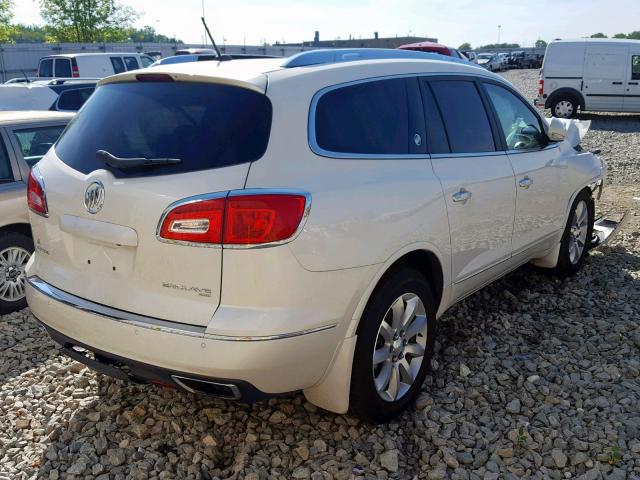 5GAKVCKD8EJ354427 - 2014 BUICK ENCLAVE WHITE photo 4