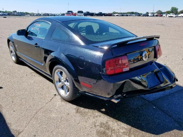 1ZVHT82H885198866 - 2008 FORD MUSTANG GT BLACK photo 3