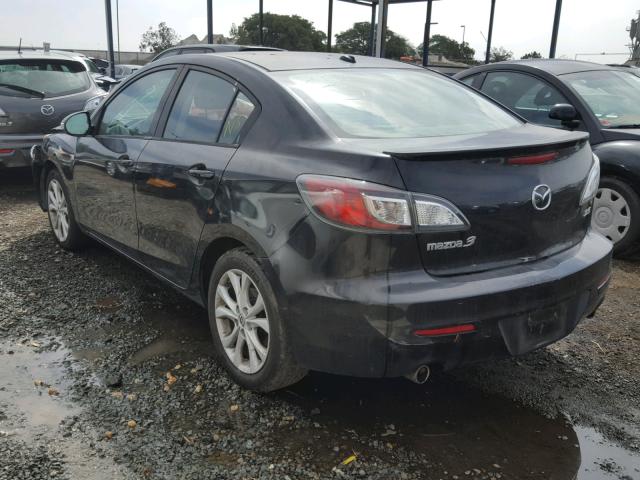 JM1BL1S69A1138445 - 2010 MAZDA 3 S BLACK photo 3