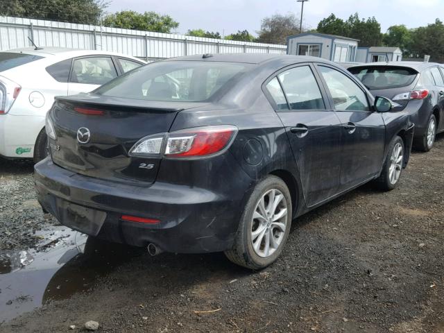 JM1BL1S69A1138445 - 2010 MAZDA 3 S BLACK photo 4