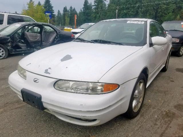 1G3NL52E11C273743 - 2001 OLDSMOBILE ALERO GL WHITE photo 2