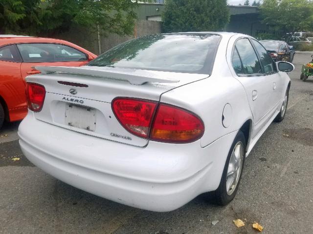 1G3NL52E11C273743 - 2001 OLDSMOBILE ALERO GL WHITE photo 4