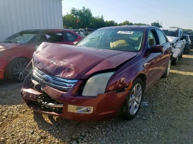 3FAFP08186R158619 - 2006 FORD FUSION SEL RED photo 2