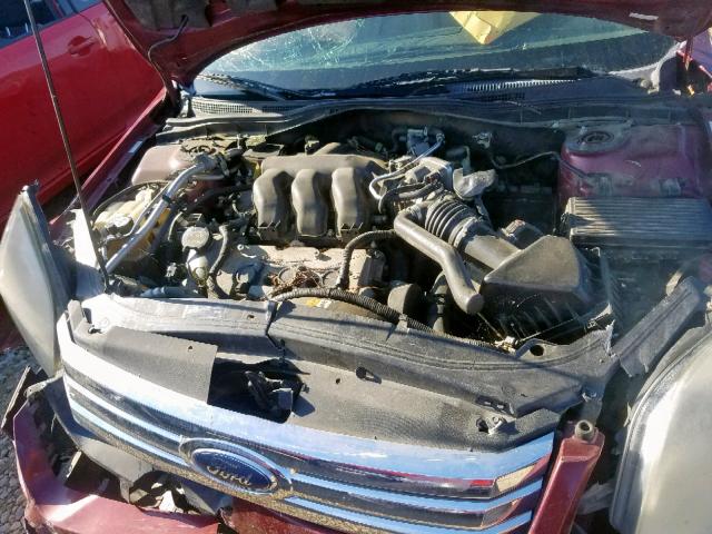 3FAFP08186R158619 - 2006 FORD FUSION SEL RED photo 7