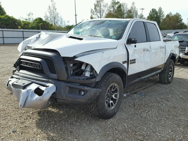 1C6RR7YT7FS736541 - 2015 RAM 1500 REBEL WHITE photo 2