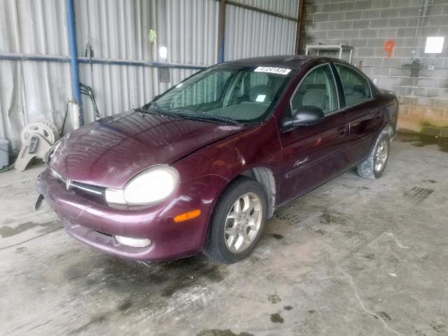 1P3ES46C6YD553684 - 2000 PLYMOUTH NEON BASE 紫色 照片 2