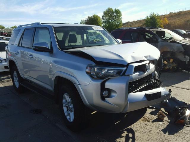 JTEBU5JR7G5320836 - 2016 TOYOTA 4RUNNER SR SILVER photo 1