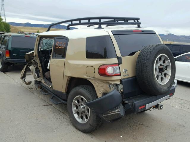 JTEBU4BF2CK123695 - 2012 TOYOTA FJ CRUISER TAN photo 3