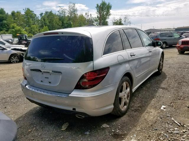 4JGCB25E69A098834 - 2009 MERCEDES-BENZ R 320 SILVER photo 4