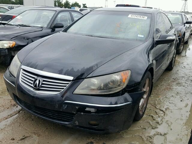 JH4KB16536C007106 - 2006 ACURA RL BLACK photo 2