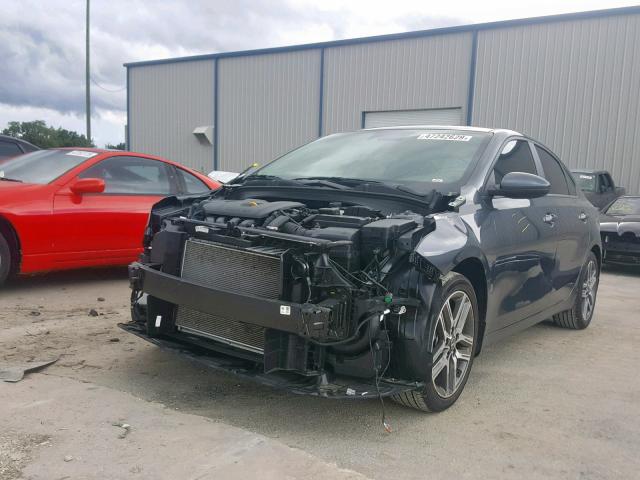 3KPF34AD0KE013514 - 2019 KIA FORTE GT L GRAY photo 2