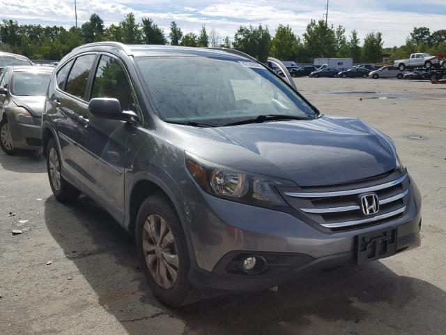 2HKRM4H7XDH628077 - 2013 HONDA CR-V EXL GRAY photo 1