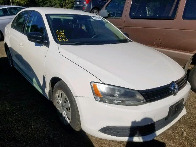 3VW2K7AJ3DM296179 - 2013 VOLKSWAGEN JETTA BASE WHITE photo 1