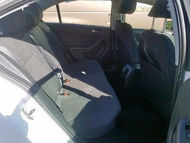 3VW2K7AJ3DM296179 - 2013 VOLKSWAGEN JETTA BASE WHITE photo 6