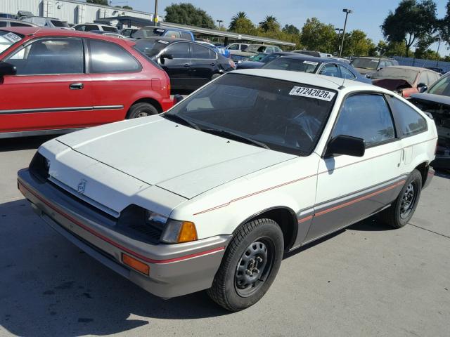 JHMAF5325FS051017 - 1985 HONDA CIVIC 1500 WHITE photo 2