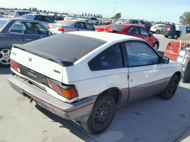 JHMAF5325FS051017 - 1985 HONDA CIVIC 1500 WHITE photo 4