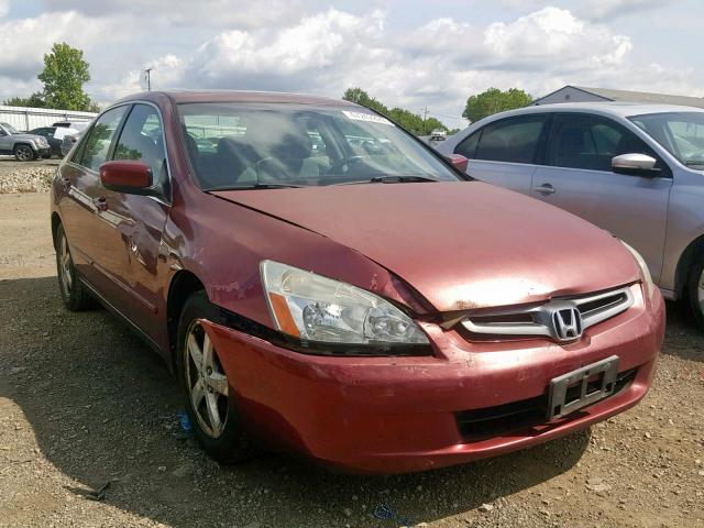 1HGCM55634A065079 - 2004 HONDA ACCORD EX RED photo 1