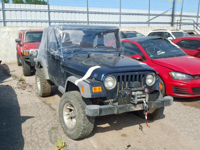 1J4FA39SX5P313384 - 2005 JEEP WRANGLER X BLUE photo 1