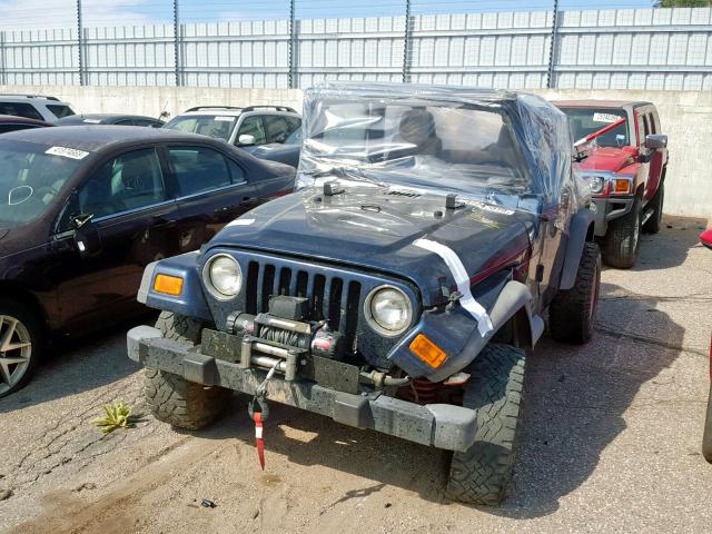 1J4FA39SX5P313384 - 2005 JEEP WRANGLER X BLUE photo 2