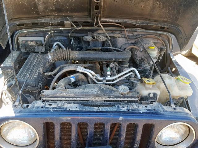 1J4FA39SX5P313384 - 2005 JEEP WRANGLER X BLUE photo 7