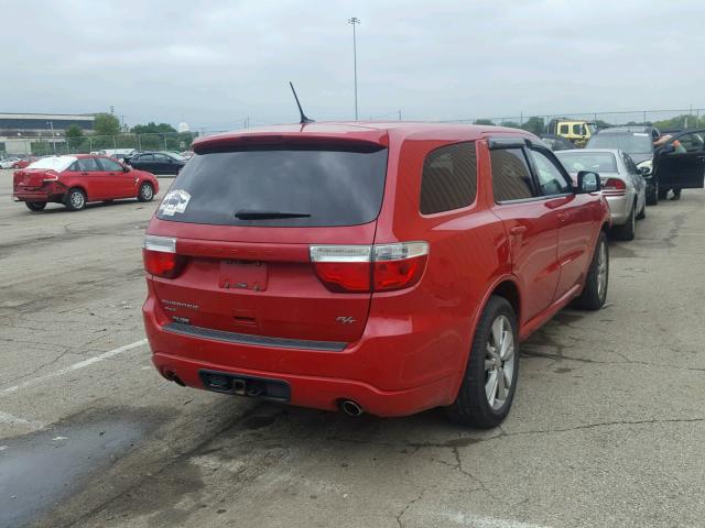 1C4SDJCT5CC205180 - 2012 DODGE DURANGO R/ RED photo 4