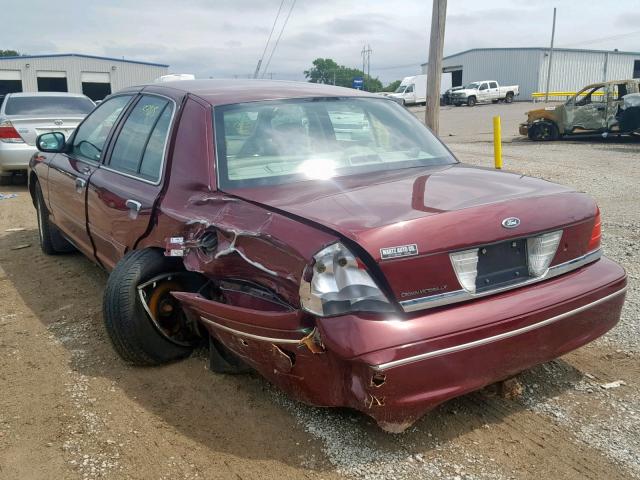 2FAFP74W74X167823 - 2004 FORD CROWN VICT BURGUNDY photo 3