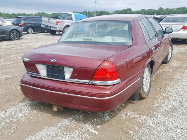 2FAFP74W74X167823 - 2004 FORD CROWN VICT BURGUNDY photo 4