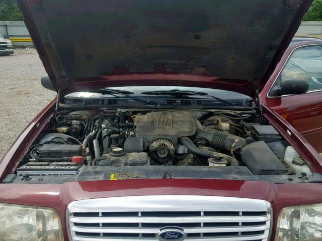 2FAFP74W74X167823 - 2004 FORD CROWN VICT BURGUNDY photo 7