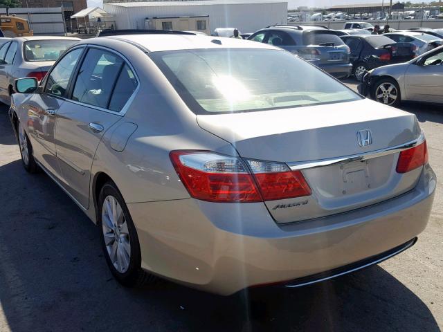 1HGCR2F80FA147130 - 2015 HONDA ACCORD EXL BEIGE photo 3