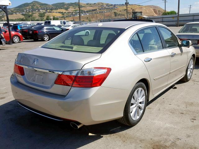 1HGCR2F80FA147130 - 2015 HONDA ACCORD EXL BEIGE photo 4