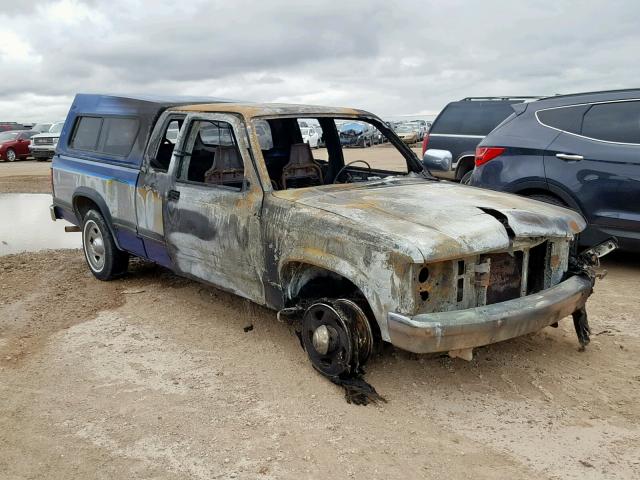 1B7GL23X6TS666931 - 1996 DODGE DAKOTA BLUE photo 1