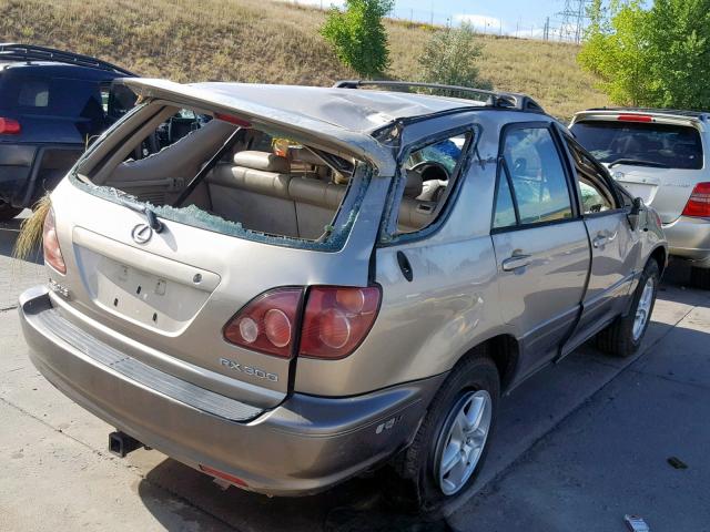 JT6HF10U4Y0118226 - 2000 LEXUS RX 300 GOLD photo 4