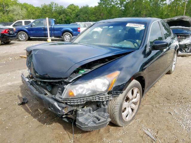 1HGCP36849A046253 - 2009 HONDA ACCORD EXL BLACK photo 2