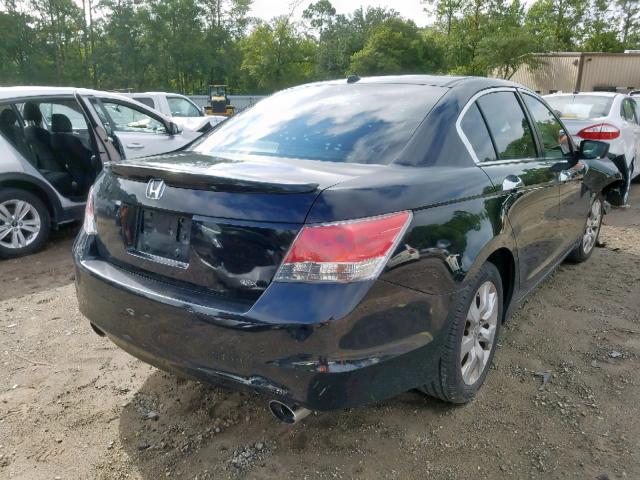 1HGCP36849A046253 - 2009 HONDA ACCORD EXL BLACK photo 4