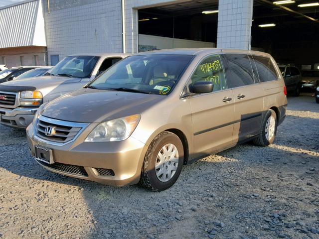 5FNRL382X8B009842 - 2008 HONDA ODYSSEY LX GOLD photo 2