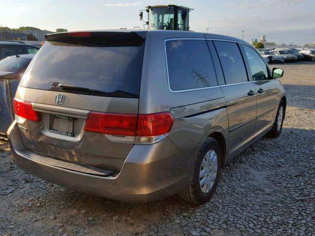 5FNRL382X8B009842 - 2008 HONDA ODYSSEY LX GOLD photo 4