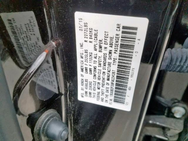19UUB2F58FA024397 - 2015 ACURA TLX TECH BURGUNDY photo 10