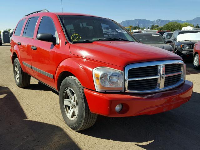 1D4HB48N06F152101 - 2006 DODGE DURANGO SL RED photo 1