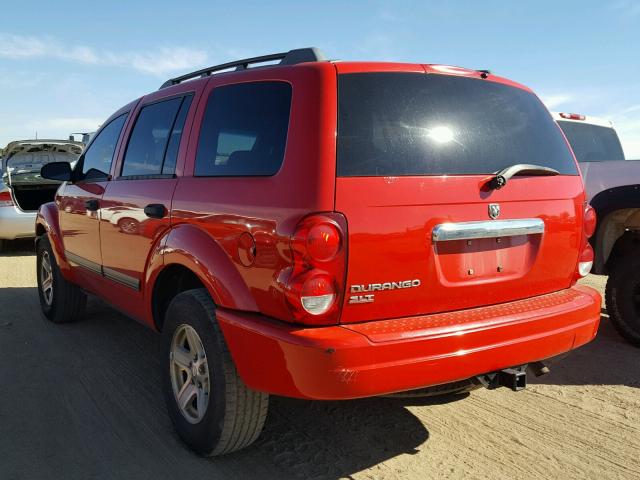 1D4HB48N06F152101 - 2006 DODGE DURANGO SL RED photo 3