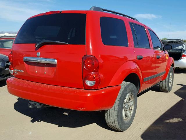 1D4HB48N06F152101 - 2006 DODGE DURANGO SL RED photo 4