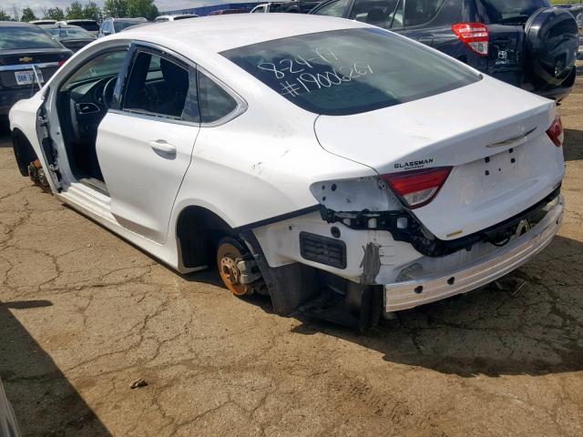 1C3CCCAB8FN579969 - 2015 CHRYSLER 200 LIMITE WHITE photo 3